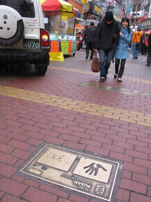 在PIFF廣場短短十多個手印,成為了 PIFF 廣場的招牌。 釜山