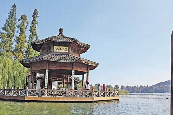 西湖景色。 杭州