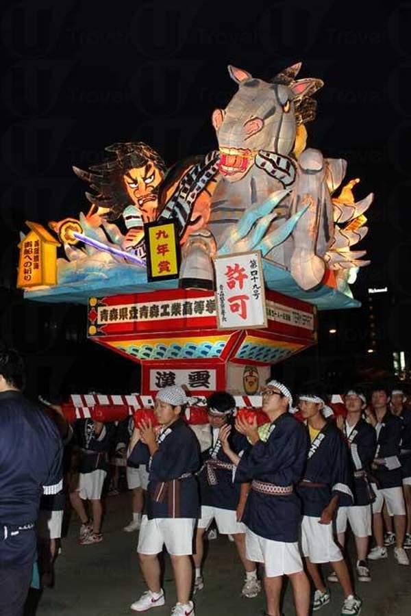 睡魔燈籠準備巡行 (官網圖片) 青森